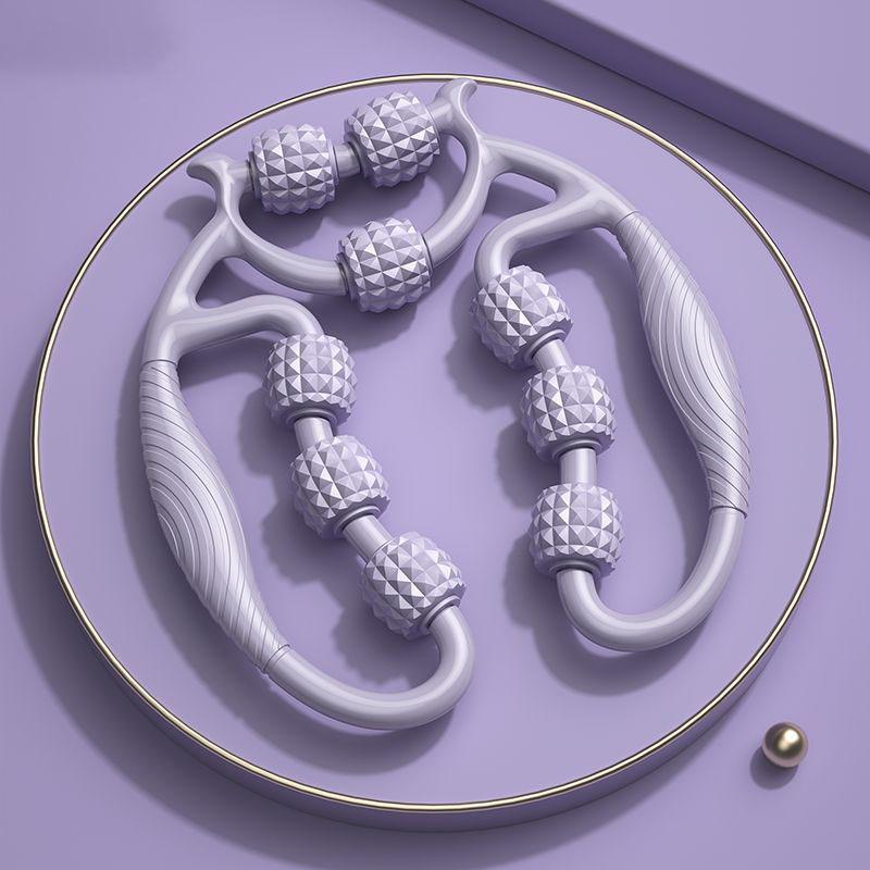 Circular Leg Massager Multi-Wheel Deep Tissue Roller for Thighs Calves Muscle Relief Portable Yoga Fitness Tool Home Gym Recovery Equipment