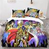 Cartoon 3d Saint Seiya Printed Bedding Set Anime Duvet Cover Pillowcase Adult Kids Comforter Cover Set Twin Full Queen King Size
