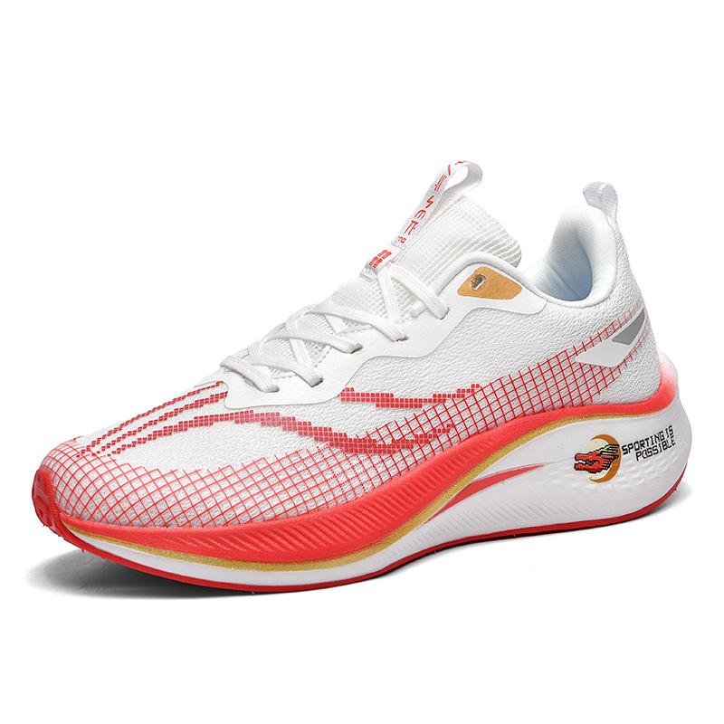 

Кроссовки мужские новые сверхлегкие амортизирующие и дышащие кроссовки с углеродной пластиной MD резиновая подошва кроссовки молодежная спортивная обувь женская обувь 35