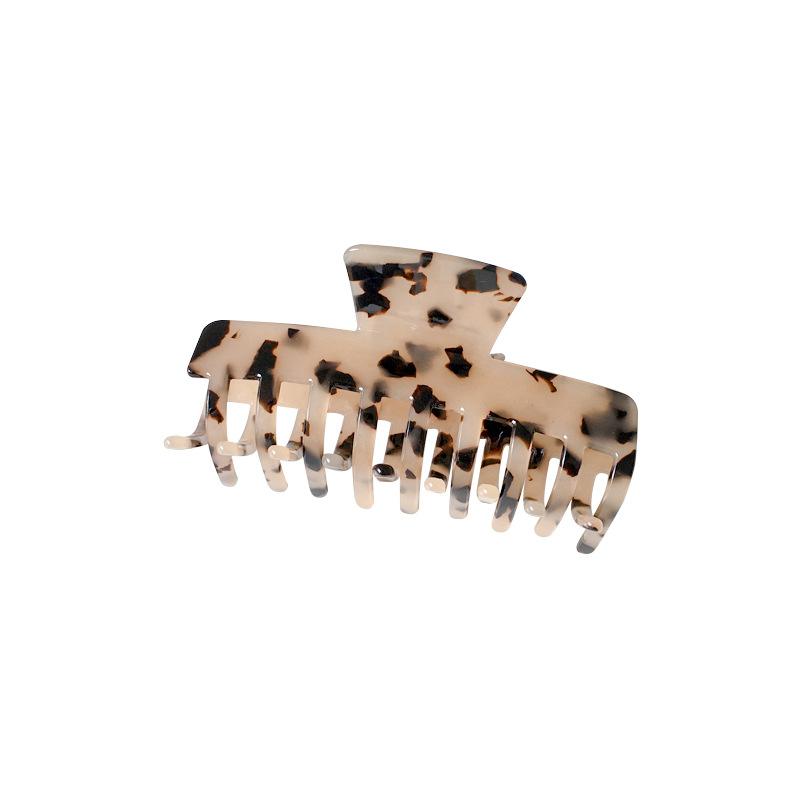And Chic Trendy Mediumsized Acetate Hair Claw Clip For Women Sophisticated Gray Design