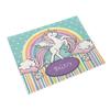 6PC Cartoon Pink Table Mat Unicorn Individual Placemats Coasters Set Pad On The Table Cup Pad Place Mats For Dining Table