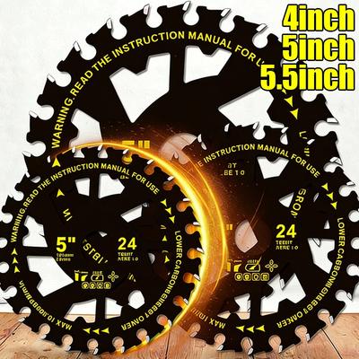 4/5/5.5inch Efficient Energy Saving Lithium Electric Saw Blades for Woodworking Electric Circular Saw Cutting Alloy Gear Blade