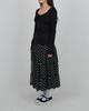 Loaegsyueol Dot Chiffon Flare Skirt_Black