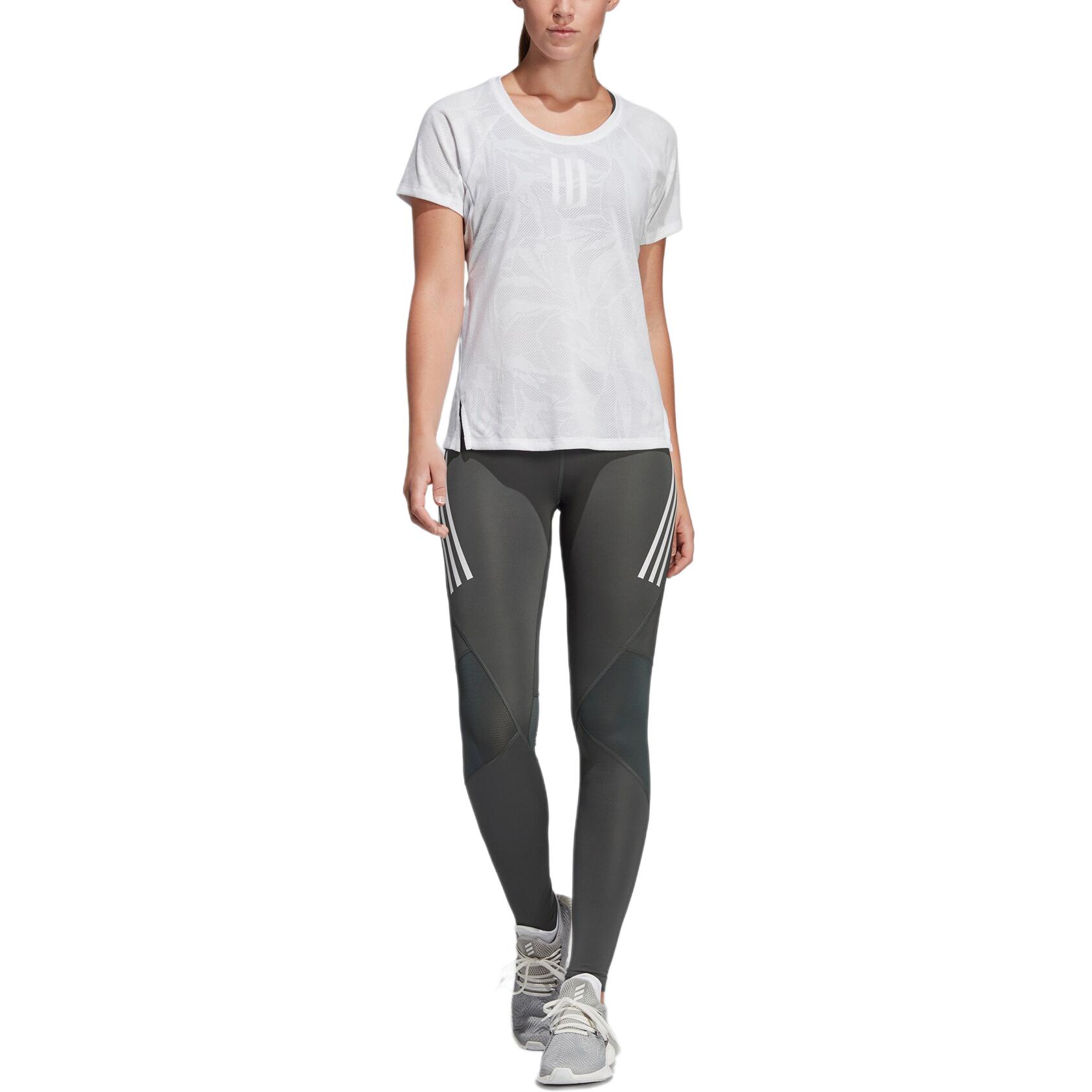Adidas T Shirts Women s White Crew Neck Moderate DQ3146 M