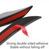4/6pcs universal Front Bumper Lip Decoration Diffuser Splitter Fins Body Spoiler Canards Valence Chin Car Tuning Canard Decor