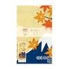 Hamamonyo Tenugui Towel - Autumn Leaves and Mt. Fuji - 100% Cotton, Approx. 34cm x 90cm, Printed, Raw Edge