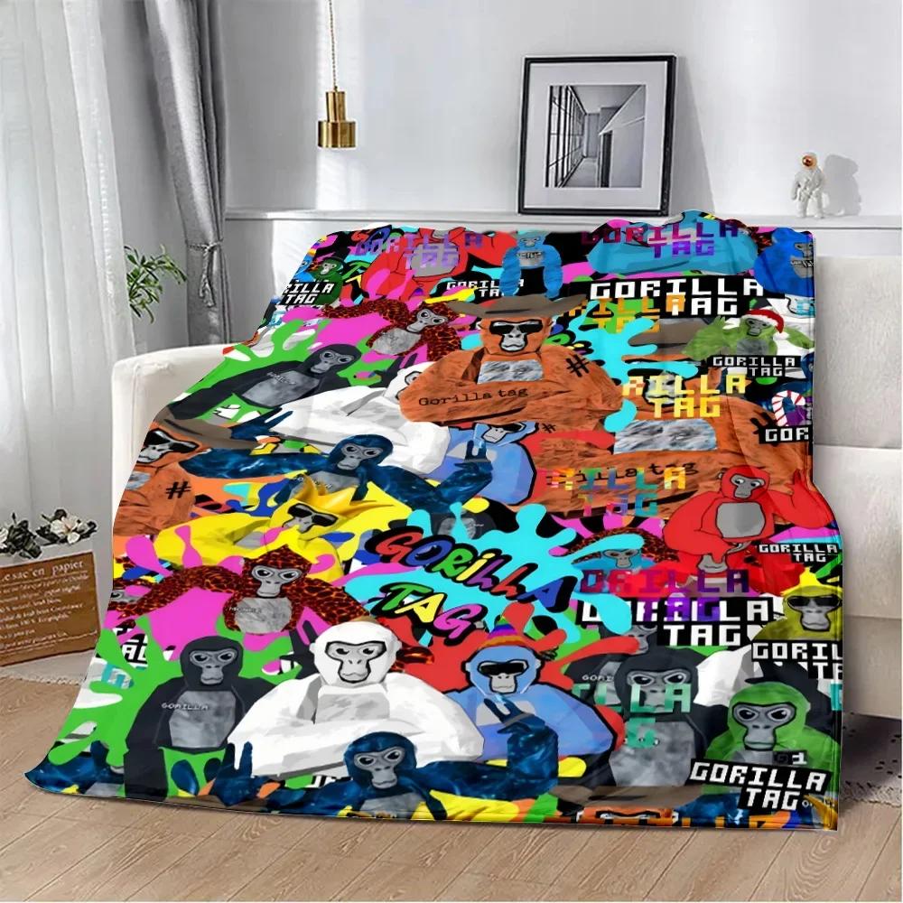 Fashion Anime Game Gorilla Tag Printed Blanket Soft Warm Comfortable Blanket for Home Travel Picnic Birthday Gift