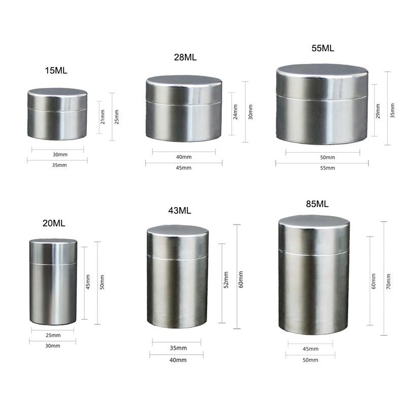 Stainless Steel Sealed Capsule Pill Case Travel Waterproof Pill Box Camping Firstaid EDC Multi-function Survival Tool Gift