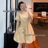 New French Sweet Girl Style Slimming Fairy Net Yarn Dress