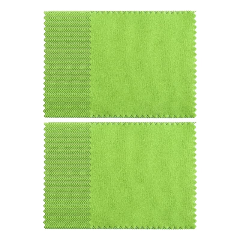 50PCS Practical Jewelry Cleaning Fabric Polishing Cloth 17 Color Option Jewelry Buffing Accessories for Various Bangles
