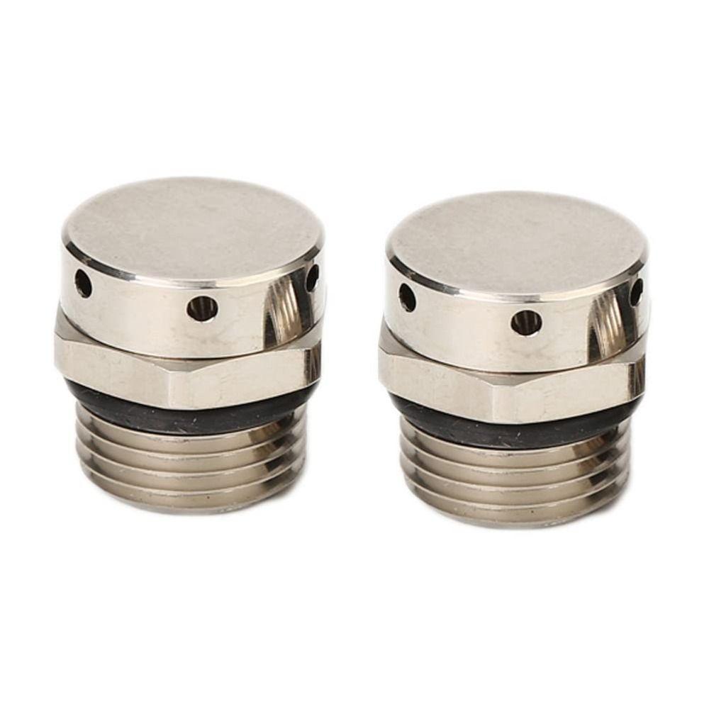 Nickel Plated Air Vent Plug Breather Brass Vent Valve Durable Drainage Valve  Worker