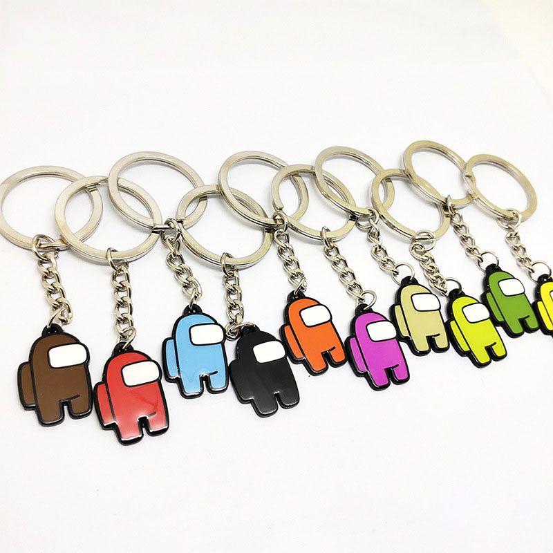 Keyrings Crewmate Car Keychains Schoolbag Buckles Xmas Kids Fans Gift