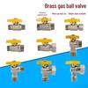Brass Gas Valve: 4-Point Household Threaded, 6-Point Floor Heating Boiler Ball Valve, Wall-Hung Angle Valve