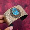 Tibetan turquoise gemstone cuff bracelet copper wire wrapped bangle adjustable bangle handmade copper jewelry gifts for mom brand new bangle