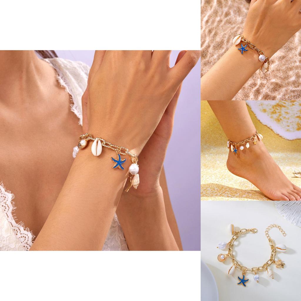 Bohemian Beach Shell Jewelry Summer Fashion Pearl Bracelet For Women