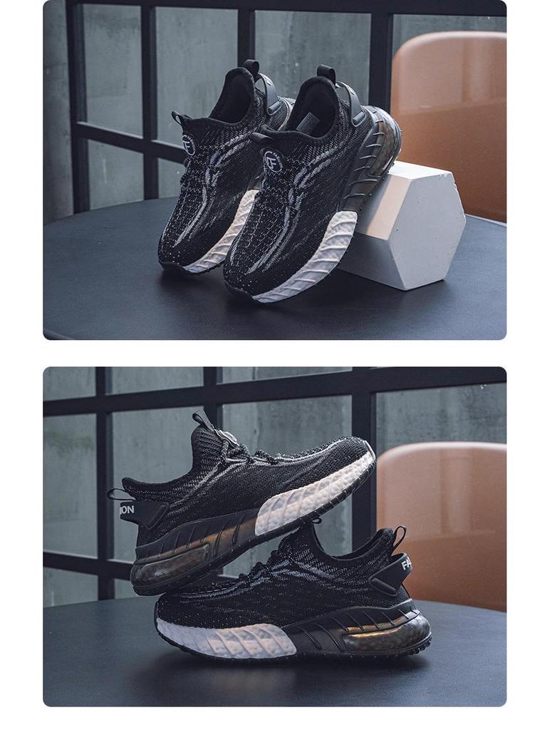 Kids' Coconut Flyknit Sneakers 2024: Breathable, Soft Sole, Casual Mesh for Boys & Girls