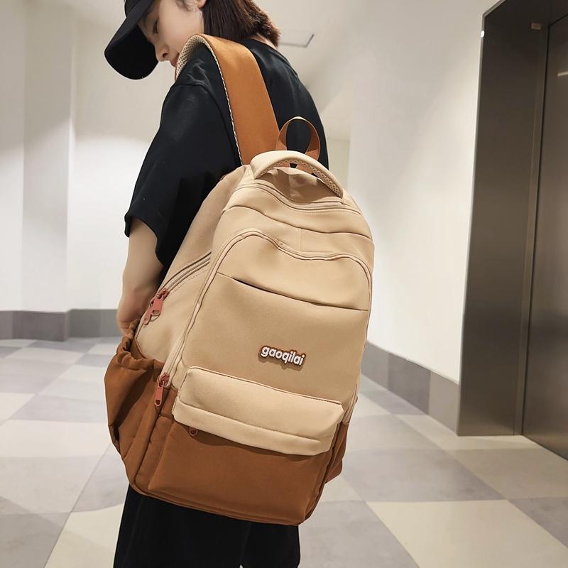 Мужской рюкзак с цветными блоками — фото 4