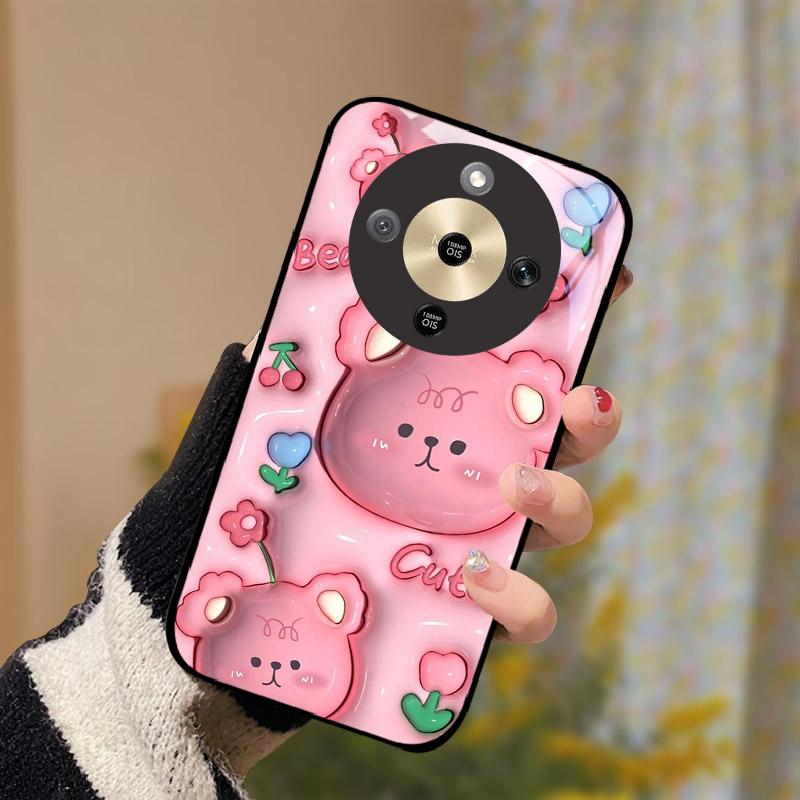 For Honor X9d 5G Case Fashion Tempered Glass Back Cover For Honor X9d 6.79" Bumper Camera Protection Shockproof Fundas Coque
