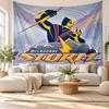 Melbourne Storm Wall Tapestry, Soft Fabric Wall Hanging, Decorative Backdrop For Bedroom Home Wall Art