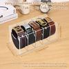 5 Grid Belt Organizer Box Transparent Acrylic Belt Display Case for Tie Bow Tie Women Men Belt Holder