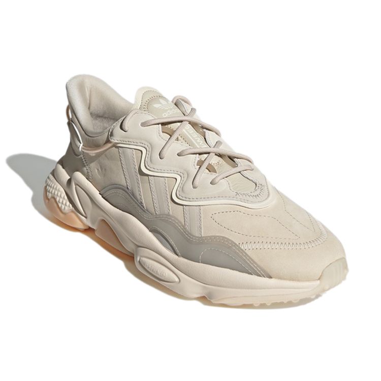 Adidas Originals Ozweego Suede Casual Sports Breathable Low-Top Lifestyle Shoes Unisex sneaker Light-Gray GY1028