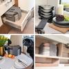Caravan Plate Holder Tableware Storage Bag For Motorhome Campervan Boat Cupboard Interior Accessories RV Tableware Racks Parts