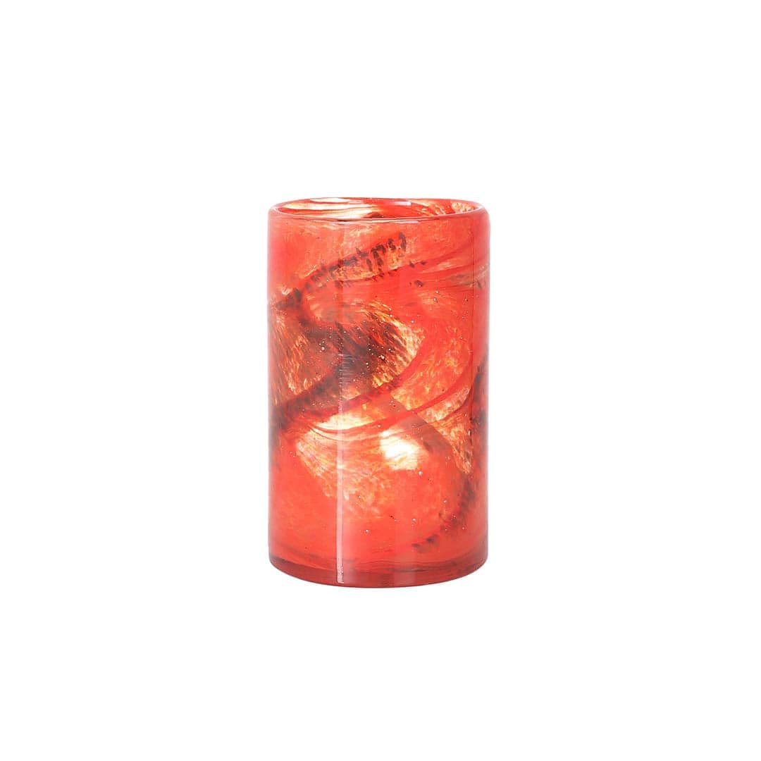 Dulton Flower Vase 200 Height Diameter GLASS VASE 200 FLUSSO ORANGE ORANGE, 200mm, 120mm, RN-0770FS/OR оранжевый