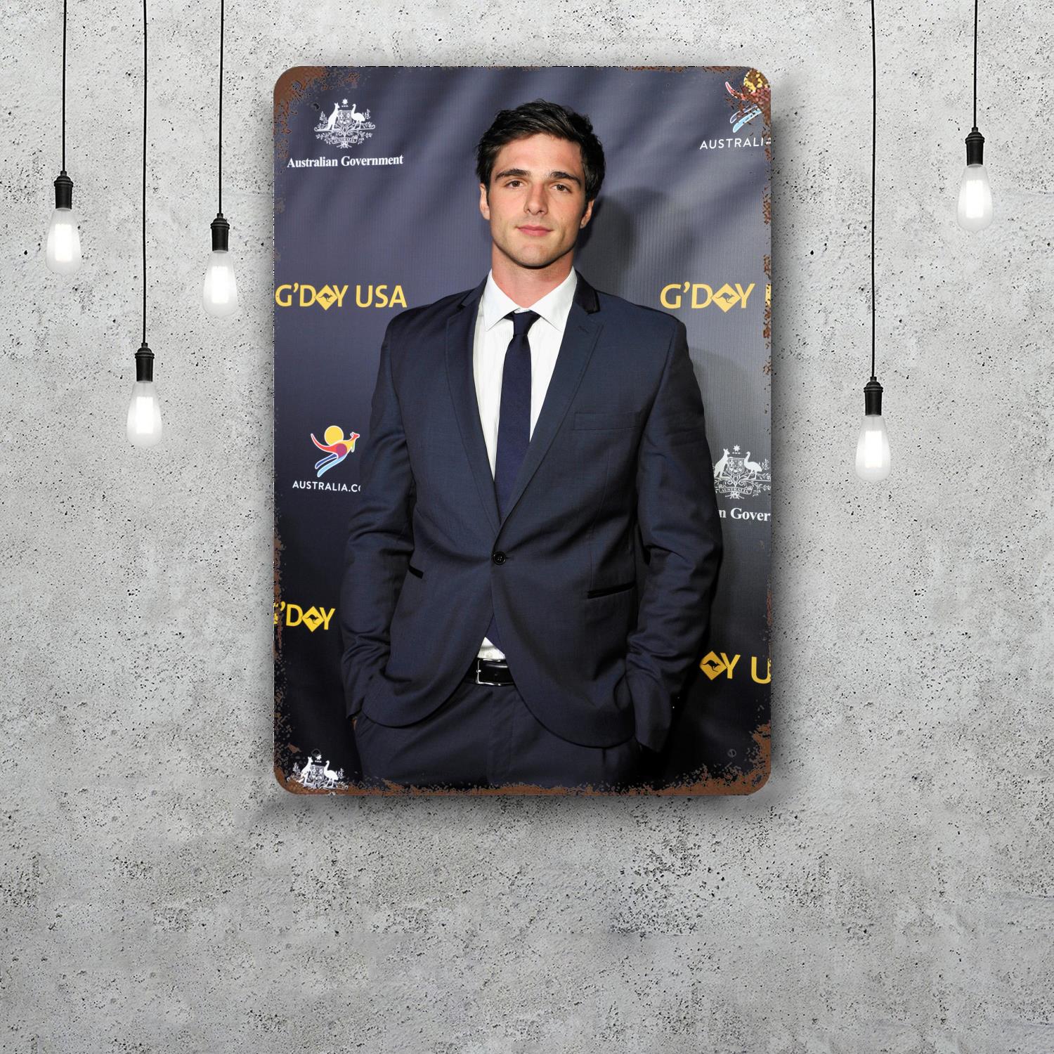 

jacob elordi Funny Bar Metal Sign Retro Plaque Vintage Sign Alcohol Drinker Pub Club Man Cave Kitchen Wall Decoration 20x30cm（7.8x11.8inch）