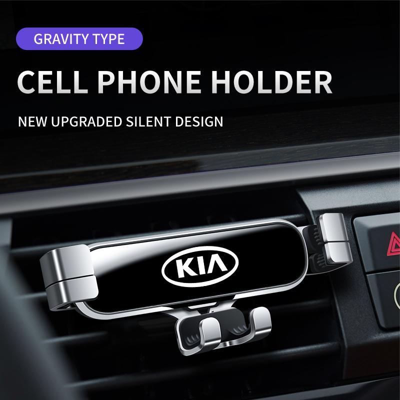Car Air Vent Clip Phone Holder Rotatable Adjuster GPS Stand For KIA Stinger Optima Cerato Soul Venga Forte Spectra Sedona