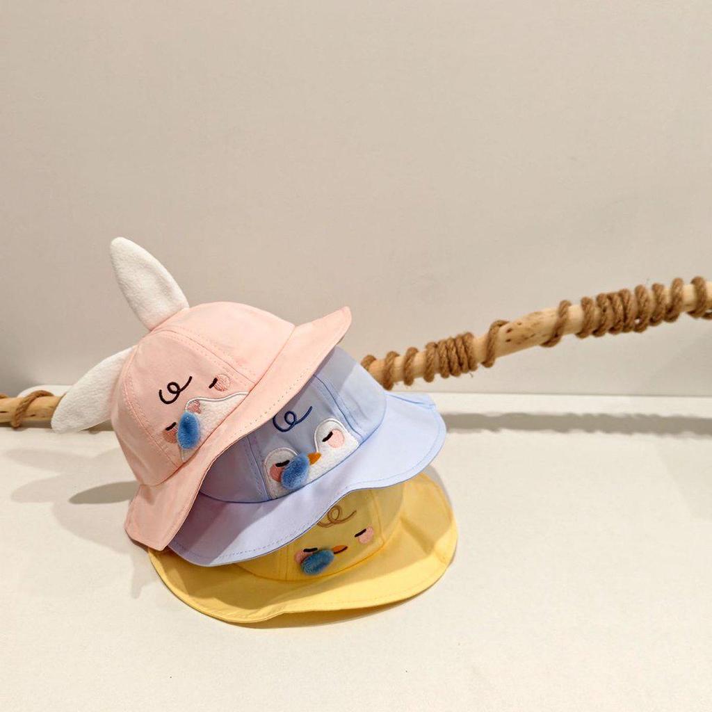 2026 Spring Children's Wide Brim Cartoon Sun Hat - Super Cute, Lightweight Sun Protection for Boys and Girls