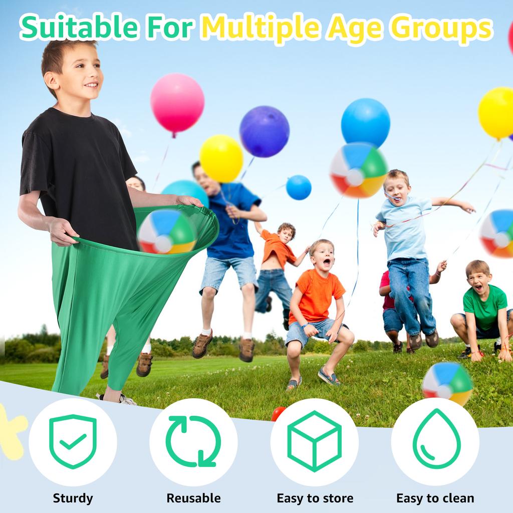 2Pcs Kid Adult Granny Pants Yard Game Marker Cones Games Field Family Reunion Giant Outdoor Ball Sensory Tossing Game Toys Set