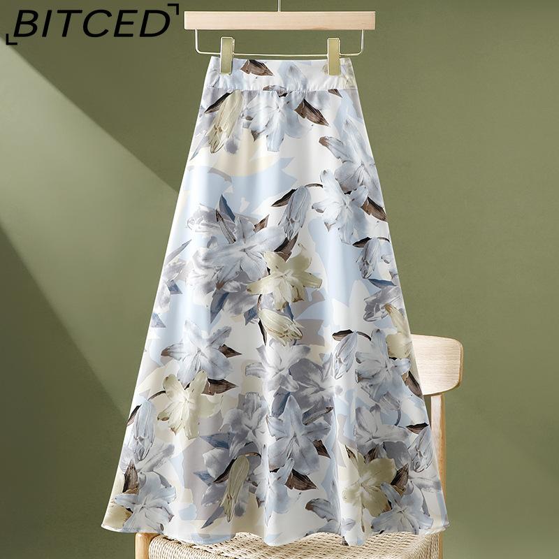 

BITCED Женская модная повседневная летняя весенняя юбка 18 цветов one size