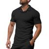 Men's Loose And Casual Solid-color Short-sleeved Shirt Top