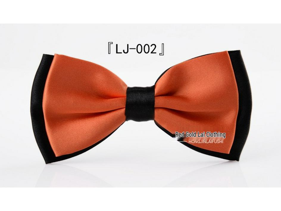 Men's Korean Style Color Block Bow Tie - Custom Business Casual & Formal Fashion Accessory