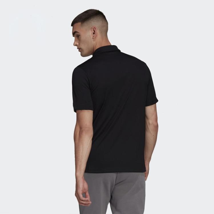 New Adidas Polo Shirts Men Black HB5328