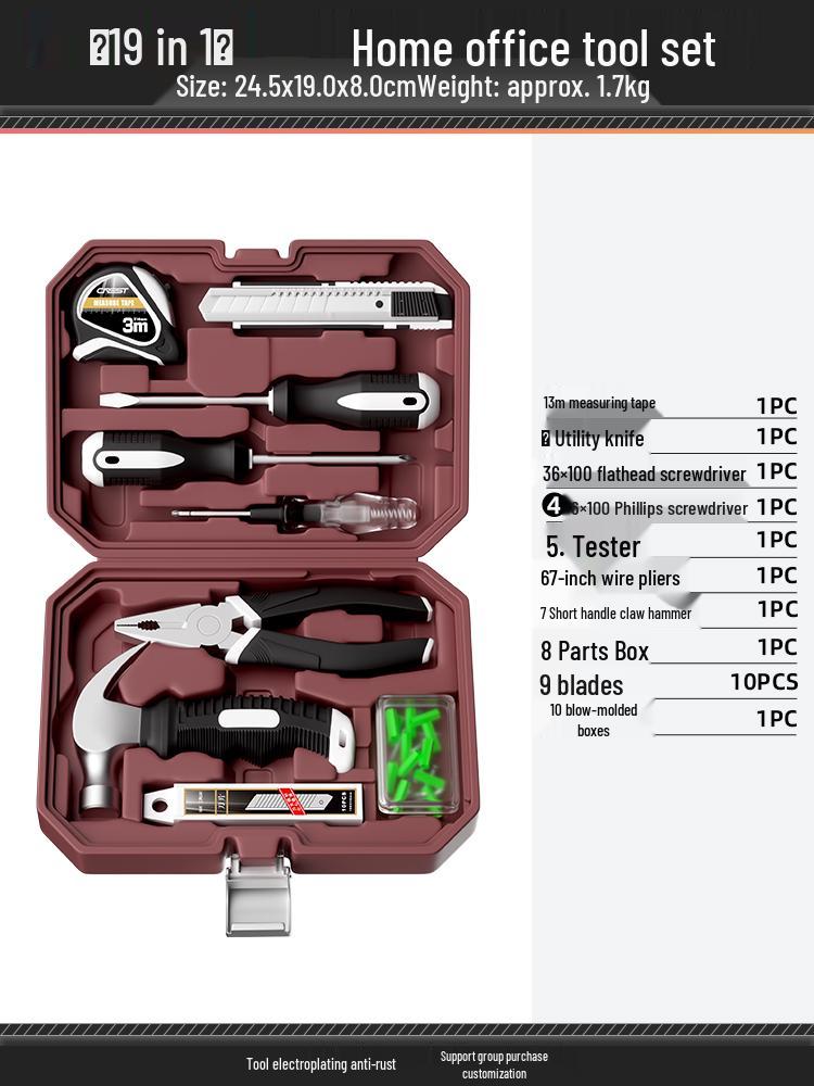 Complete Household Tool Set: Wrenches, Screwdrivers, Pliers, and More