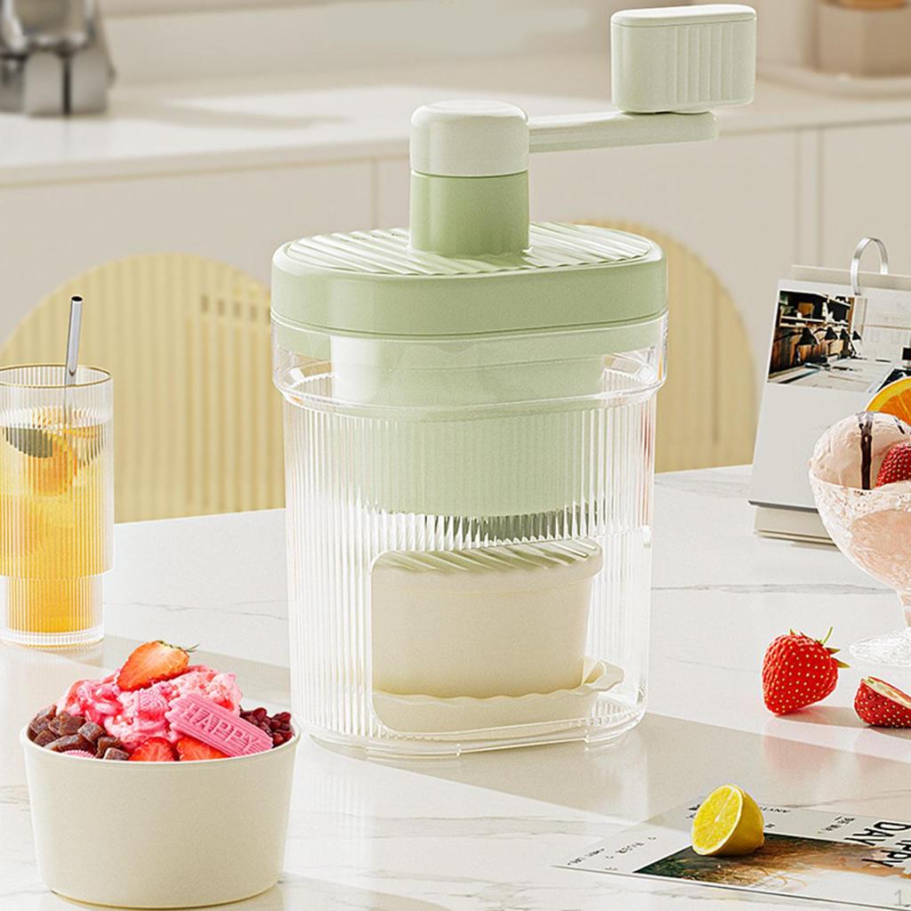 Hand Crank Ice for Snow Cones And at Home Or Outdoor Gatherings