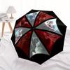 1pc Resident Evil Characters Auto Open/close, 8-Rib Iron Frame, Compact Folding Umbrella All-Season Portable Umbrella for Travel