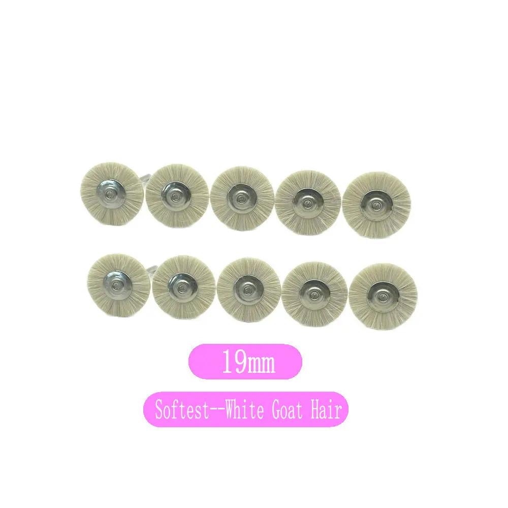10pcs Polishing Wheels Wool/Cotton/Cloth Buffing Pad Jewelry Abrasive Brush Dental Lab Hp Brush 2.35mm Shank Rotary Tools