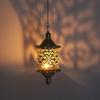 Romantic Hollow Metal Candlestick Iron Hanging Candle Holder Hollow Birdcage Lantern  Indoor