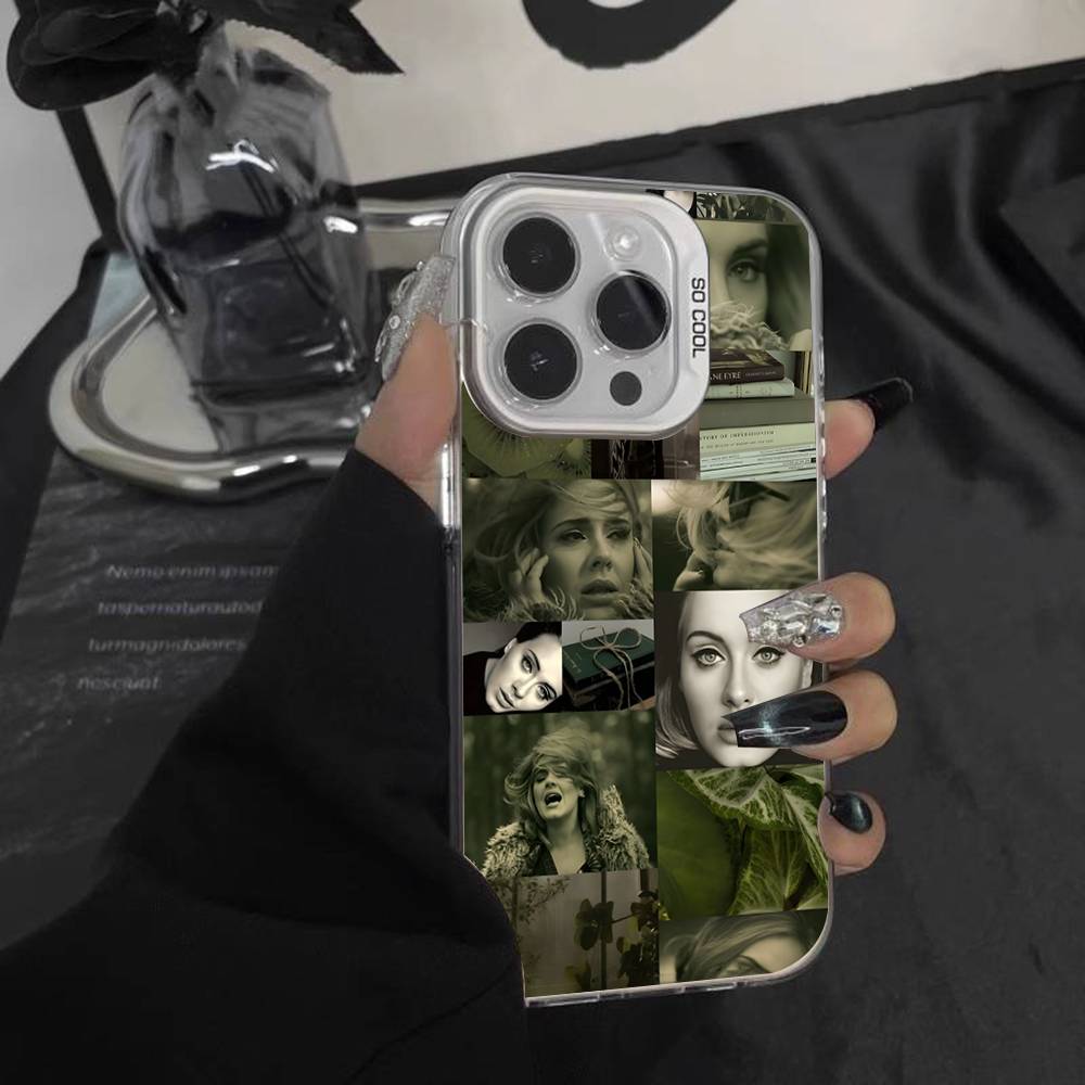 Singer A-Adele Phone Case For iPhone 16,15,14,13,12,11,Pro,XS,Max,Plus,Mini,SE White Candy Matte Shockproof Cover