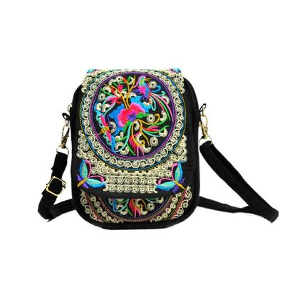 Yunnan Double Flip Embroidery Bag Embroidery Mini Small Bag Change Bag Mobile Phone Bag