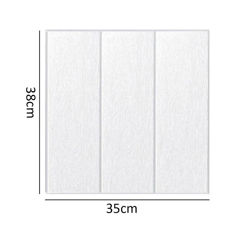 Self-Adhesive Wall Panels Bathroom 3D Foam Self-Adhesive Wallpaper Waterproof Wood Design Kitchen Home Decoration Wall Stickers