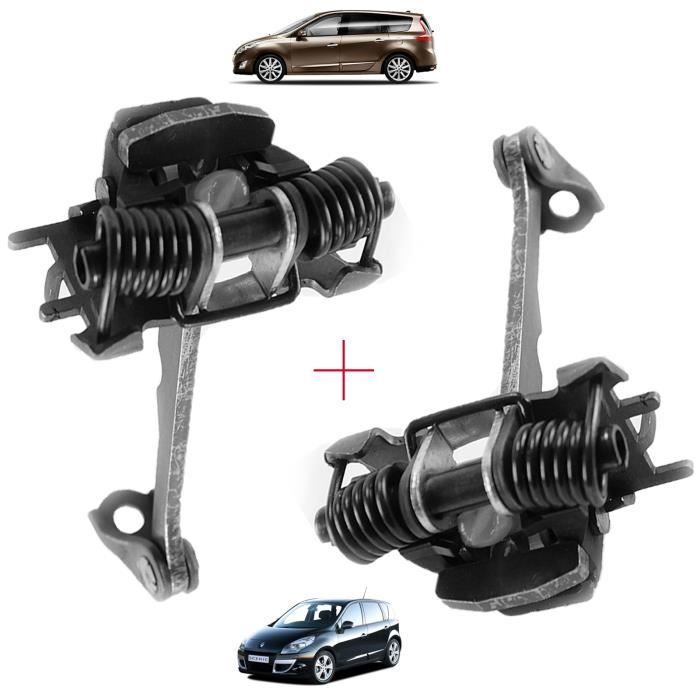 2 ARRÊTS DE PORTE - CHARNIÈRE DE PORTE - AVANT GAUCHE ET DROIT prévu pour RENAULT SCENIC 3 ET GRAND SCENIC 3