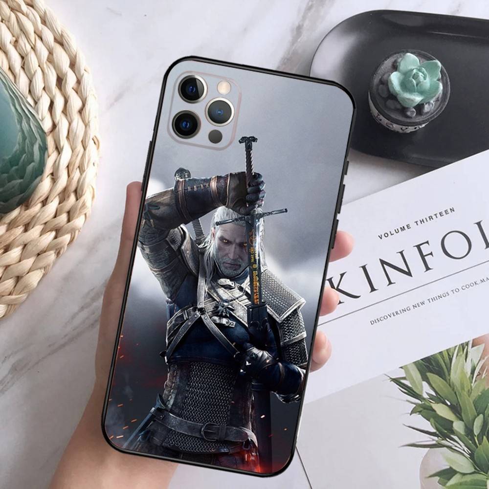 

Game The W-Witcher Phone Case For iPhone 16,15,14,13,12 Mini 11 Pro XR,X,XS,MAX 7,8 Plus Silicone Cover Soft Black iPhone14