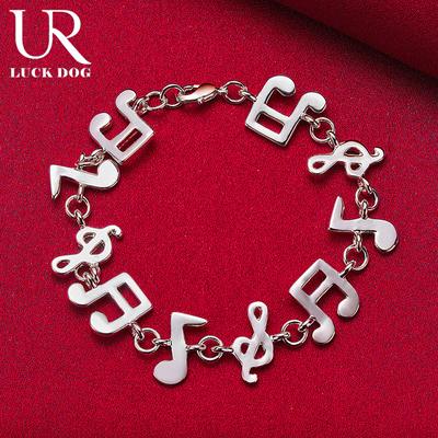 925 Sterling Silver Pendant Chain Bracelet Fashionable Wedding Jewelry