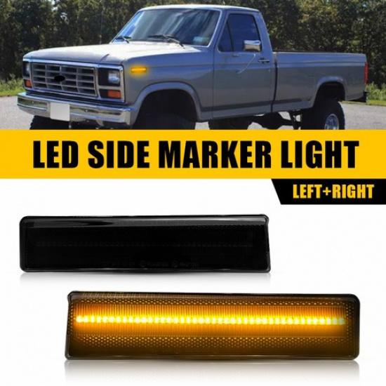 For 1980-1986 Ford Bronco F100 F150 F250 F350 LED Side Front Turn Signal Lights