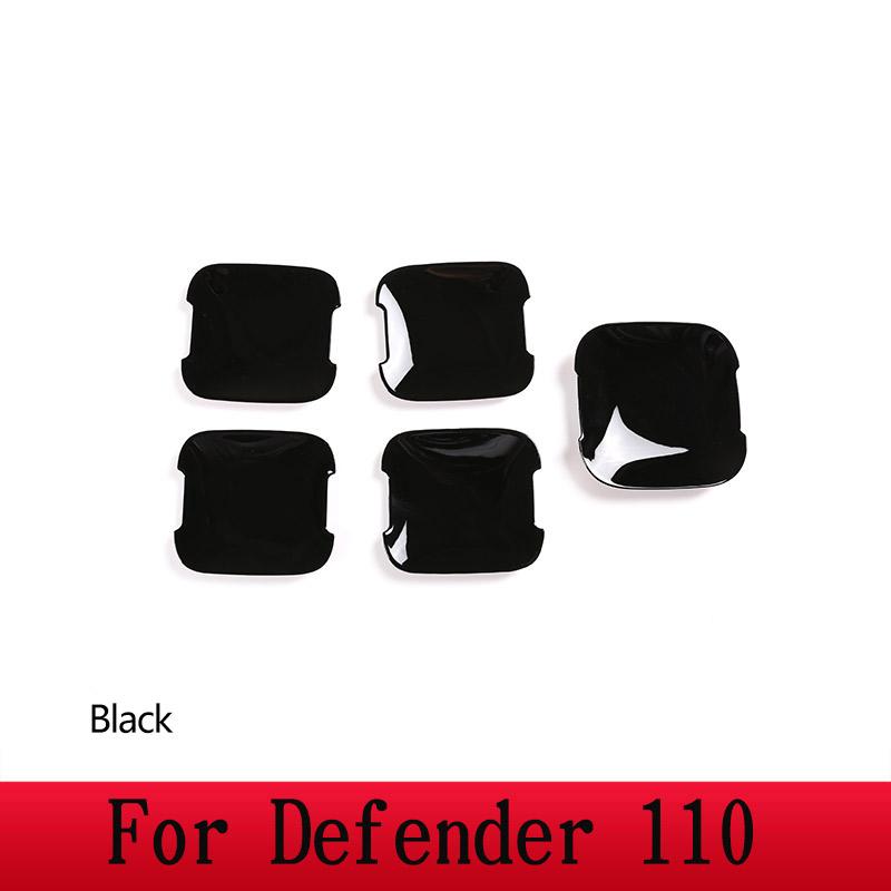 For Land Rover Defender 90 110 130 2020-2024 ABS Black/Carbon Fiber Car Exterior Door Handle Cover Trim Car Accessories