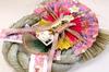 Yamaichi Shoten Zodiac Snake New Year Wreath Decoration Carnation Shimekazari Door Ornament 33 x 20 7 cm