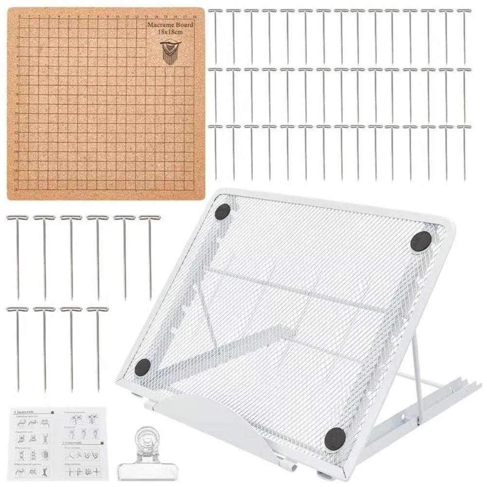 

DIY knitting Adjustable Holder Auxiliary Board Crochet Blocking New Macrame Board Set